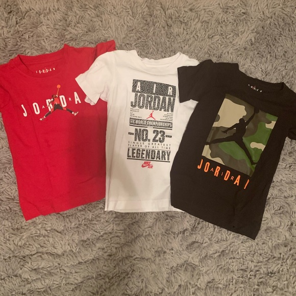Jordan t-shirts (3) Toddler size 4-5 - Picture 1 of 4